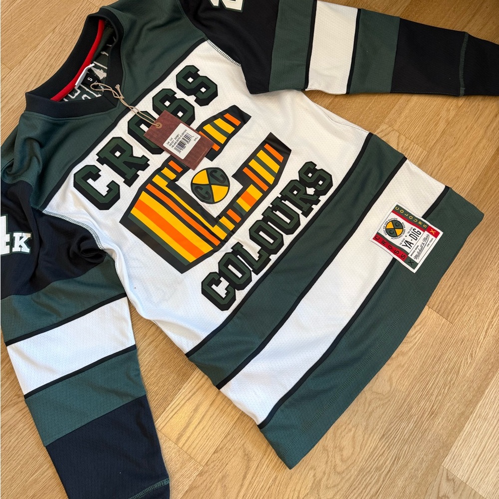 Bruno Mars 24k Mitchell & Ness Green and White Jersey